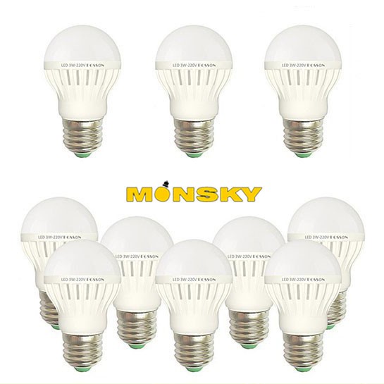 COMBO 10 bóng đèn MONSKY led 7w tiết kiệm năng lượng tuổi thọ cực cao
