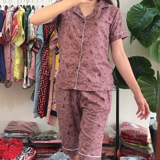 bộ kate quần ngố