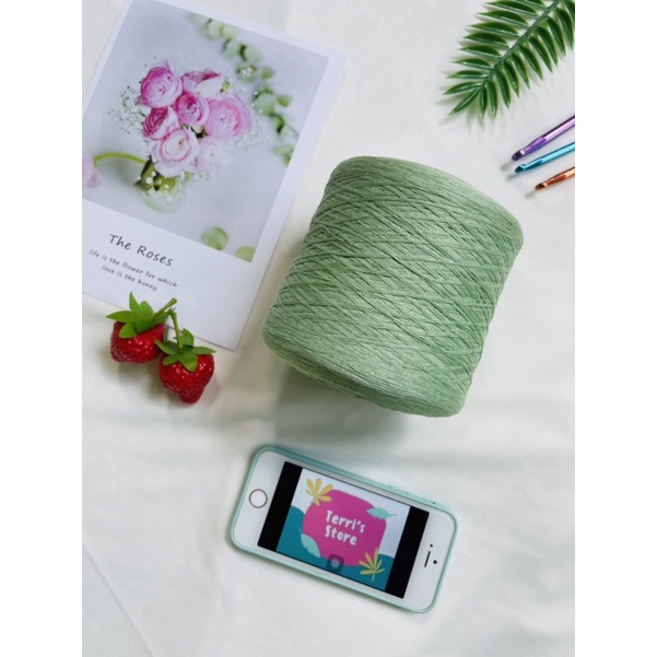 Sợi Tencel Pha - Sợi chập cỡ 0.8mm - Sợi mền, mát và bóng nhẹ - Dùng cho đan móc áo, váy bikini, áo dài...