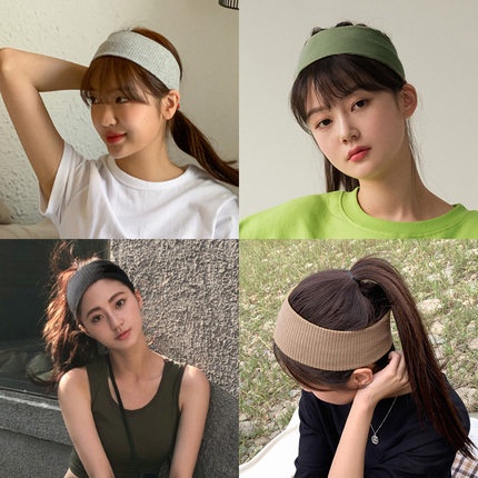 Băng Đô Thể Thao Thấm Hút Mồ Hôi Phong Cách Hàn Quốc Thời Trang