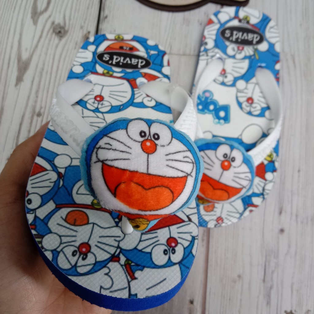 Dép kẹp thái cho nữ hình Doraemon Xanh siêu xinh ảnh thật <3