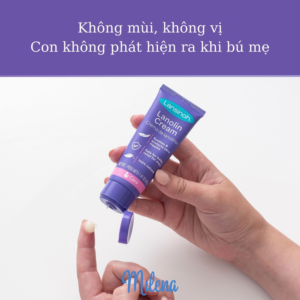 [Nhập Mỹ] Kem Trị Nứt Cổ Gà Lansinoh, 100% Mỡ Cừu Tự Nhiên Làm Dịu Nhanh Bác Sĩ Khuyên Dùng An Toàn Cho Bé Hiệu Quả Cao