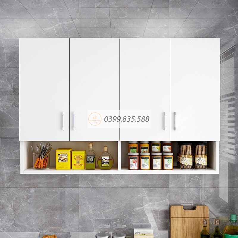 Tủ gỗ treo tường đa năng mini giá rẻ tủ bếp ốp tường nhiều kích thước gỗ MDF nhập khẩu cao cấp dễ dàng lắp ghép