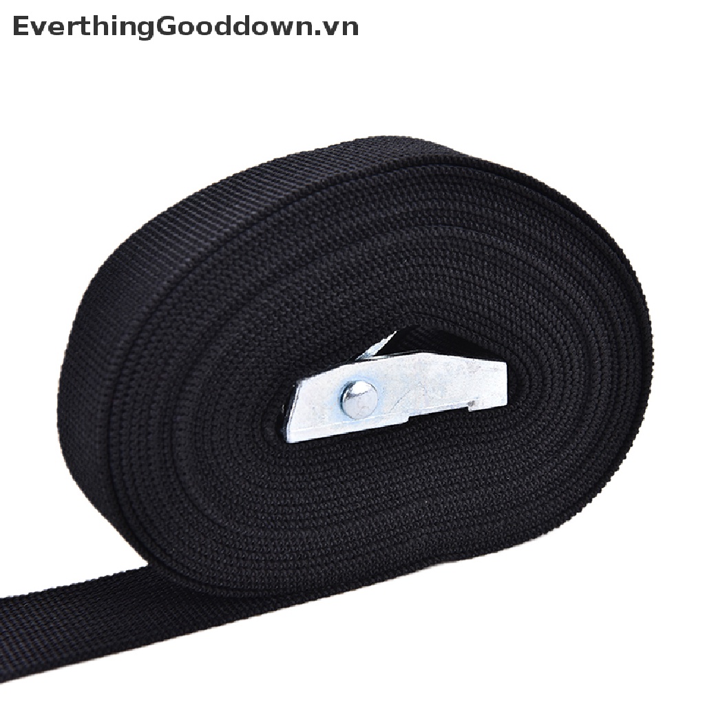 Everthinggooddown Dây Đai Buộc Túi Hành Lý Bằng Nylon Có Khóa Kim Loại