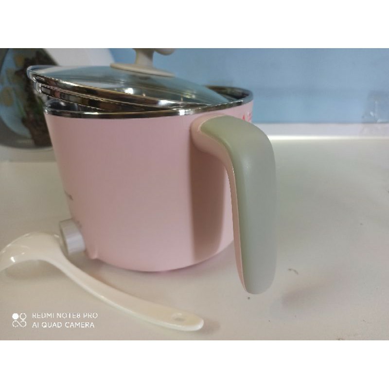 Nồi Điện Mini Đa Năng nấu mỳ tôm, nấu cháo nấu lẩu, chiên Xào dùng cho sinh viên, học sinh 1.2 Lít Bear DRG-C12K1 2020