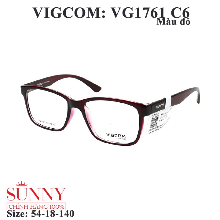 VG1761 - gọng kính Vigcom chính hãng, bảo hành toàn quốc