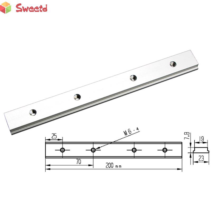 Dụng Cụ Định Vị Đường Ray Trượt Hình Chữ T 200mm M6 / M8 Cho Chế Tác Gỗ