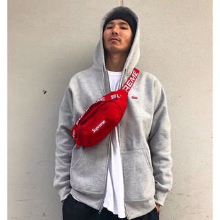 Túi bao tử Supreme dây chữ chất liệu polyester