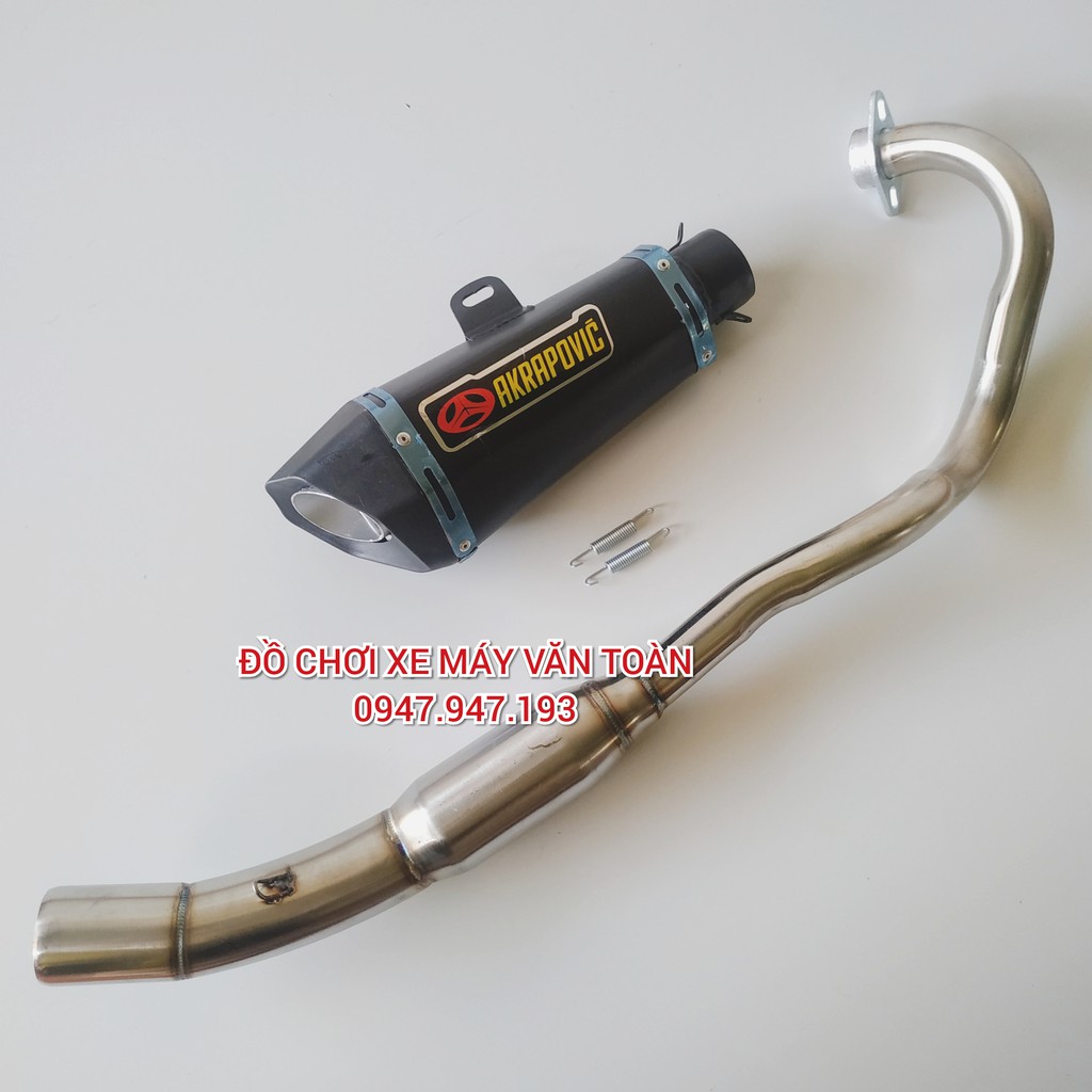 Pô Akrapovic độ Exciter 150 cổ bầu