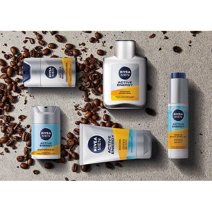 Nivea Men Active Energy Sữa rửa mặt, kem dưỡng trắng da – Nội địa Đức