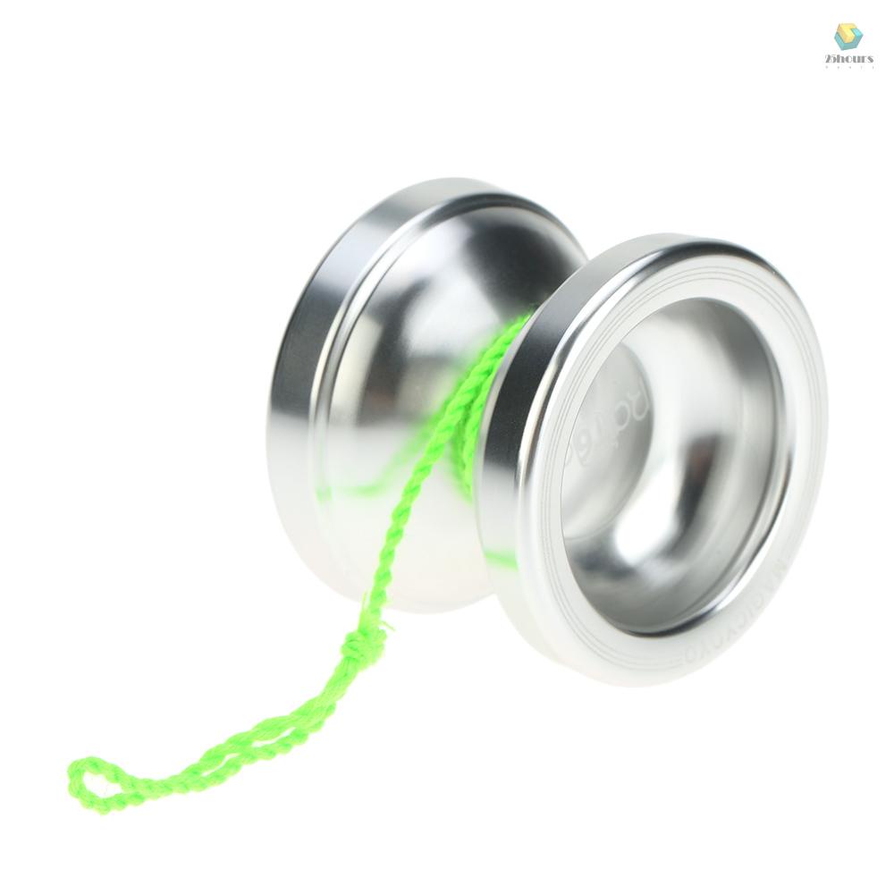 Đồ Chơi Yoyo T6 8 Bằng Hợp Kim Nhôm Màu Bạc Kèm Dây Cho Trẻ Em