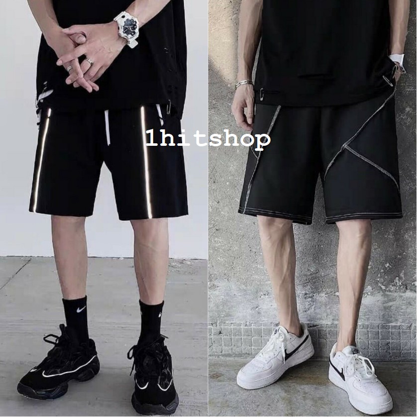 Quần SHORT PHẢN QUANG - CHỈ NỔI Ulzzang Unisex 1hitshop | BigBuy360 - bigbuy360.vn