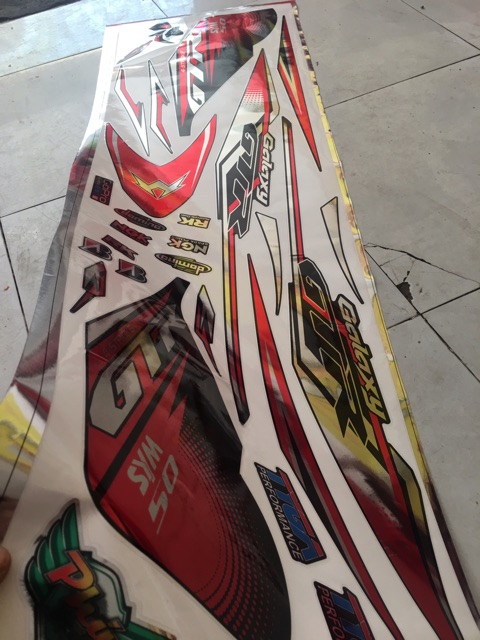 Tem rời GaLaXy đỏ đen crom -1