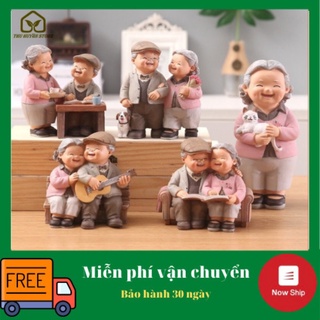Tượng trang trí hình ông bà hạnh phúc nhiều mẫu dễ thương - đồ decor trang trí - quà tặng ý nghĩa