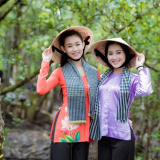 Khăn rằn đi phượt, du lich rất xinh