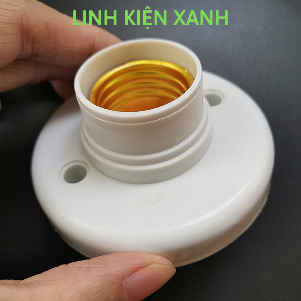 Đui đèn gắn ốp trần tường vuông thẳng 90