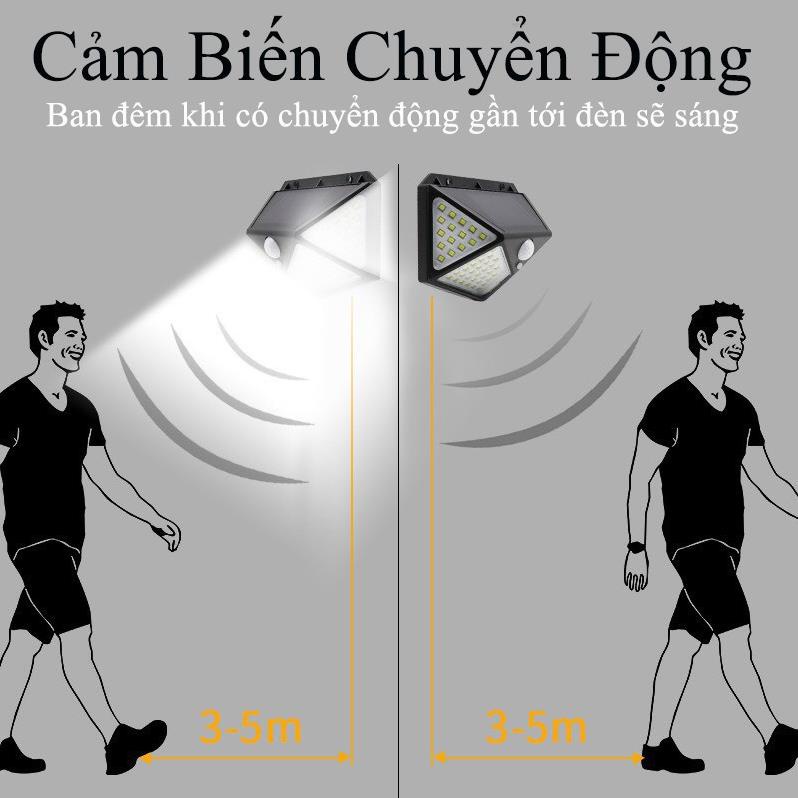 [Có Sỉ] Đèn led cảm biển chuyển động 100 led siêu sáng