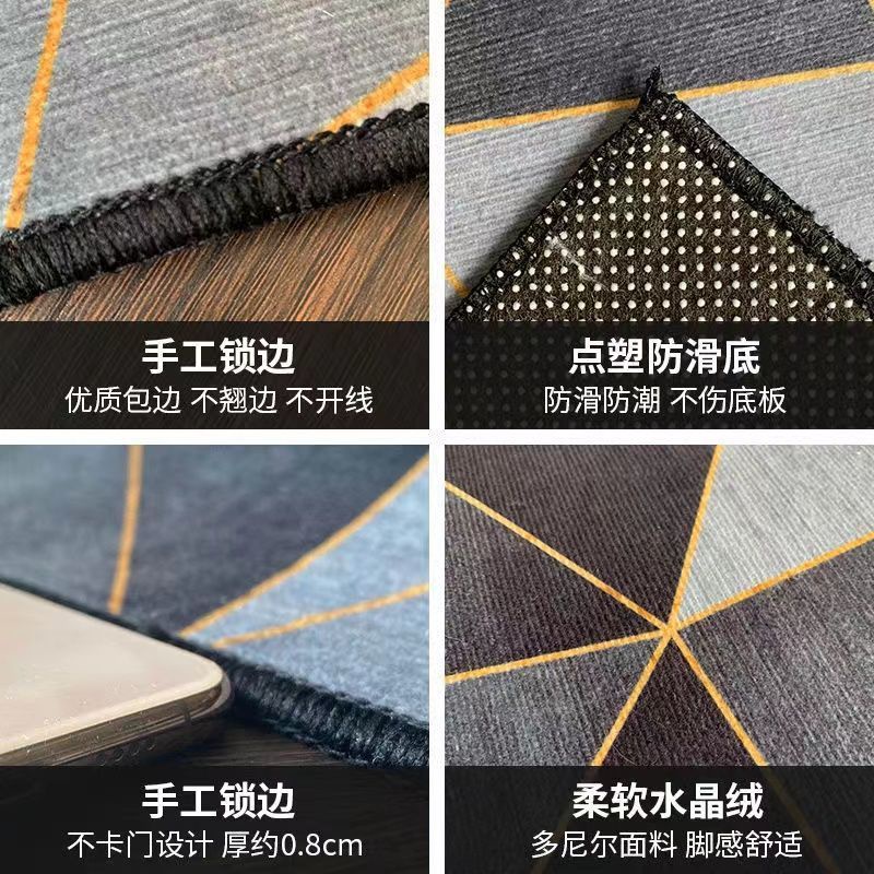 Thảm Trải Sàn Phòng Khách / Phòng Ngủ / Khách Bằng Nhung Pha Lê Chống Bẩn Chống Bẩn Chịu Nhiệt Độ Cao 90HN