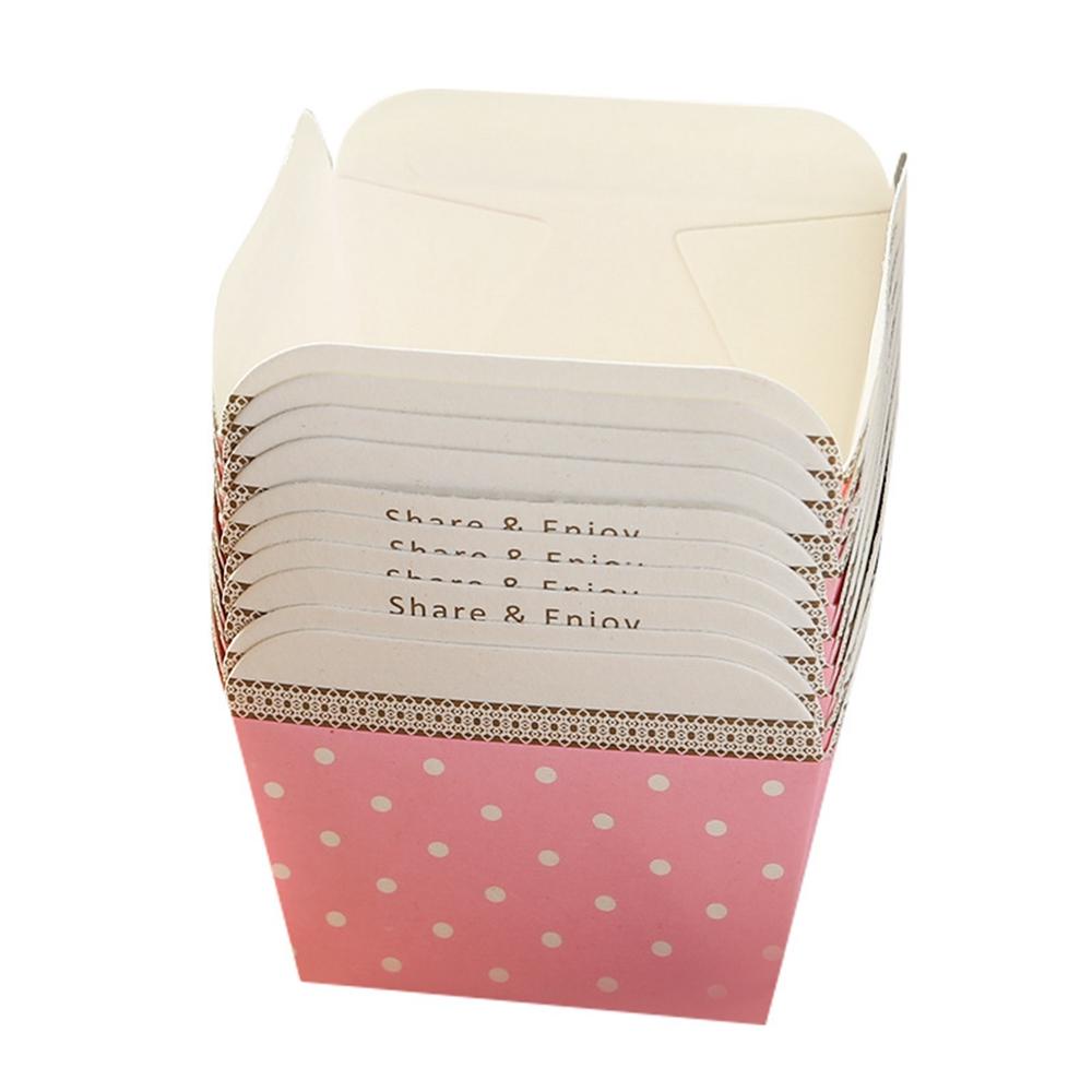 AUGUSTINA Set 100 Cốc Giấy Làm Bánh Cupcake / Muffin Dùng Một Lần