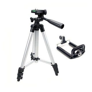 Gậy 3 Chân Tripod Mini TF- 3110, 3120 Kéo Dài Được Và Giá Đỡ Điện Thoại(Không kèm khiển bluetooth)