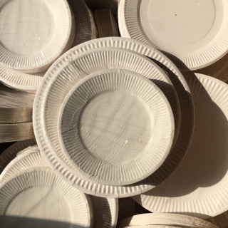 Bộ 50 đĩa giấy loại xịn cỡ 26-21-25cm cho bé học vẽ