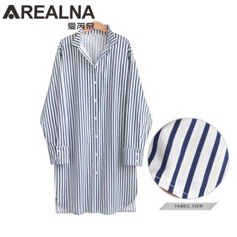 Đầm sơ mi dáng dài midi Zara auth VNXK đầm tay dài kẻ sọc striped shirt dress zr xuất khẩu dư xịn