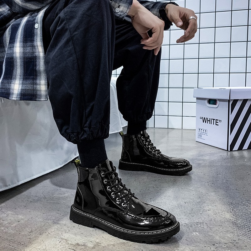 Giày Bốt Da Cổ Cao Thời Trang Anh Quốc Dành Cho Nam 2021 | BigBuy360 - bigbuy360.vn
