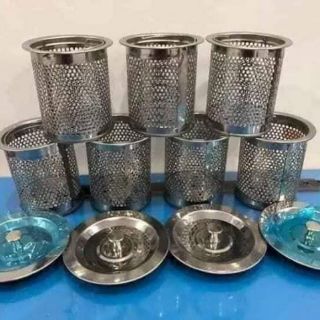Set giỏ kèm nắp bồn rửa bát