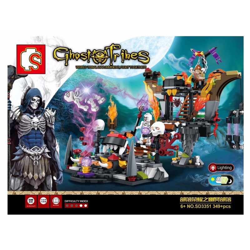 Bộ đồ chơi lắp ráp xếp hình lego Ghost Tribes - Căn cứ của đạo quân ma quái - SB 3351