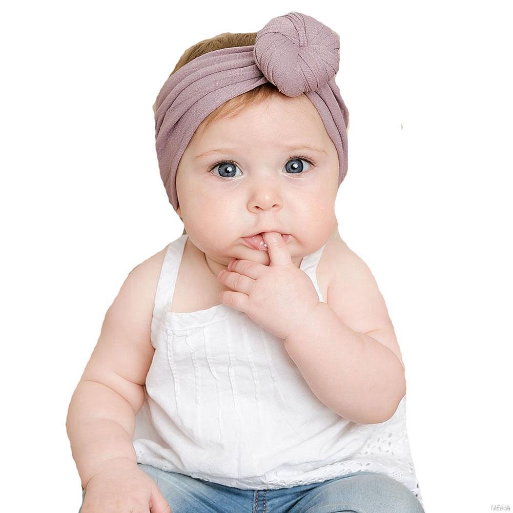 Set 3 Băng Đô Nơ Màu Trơn Xinh Xắn Cho Bé Gái