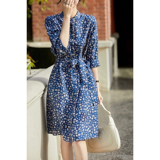 Váy lụa xanh L 350k -> 250k