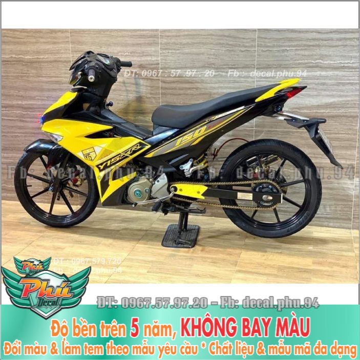 Tem rời Exciter 150 Y15Zr Vàng đen Uv (H) -1