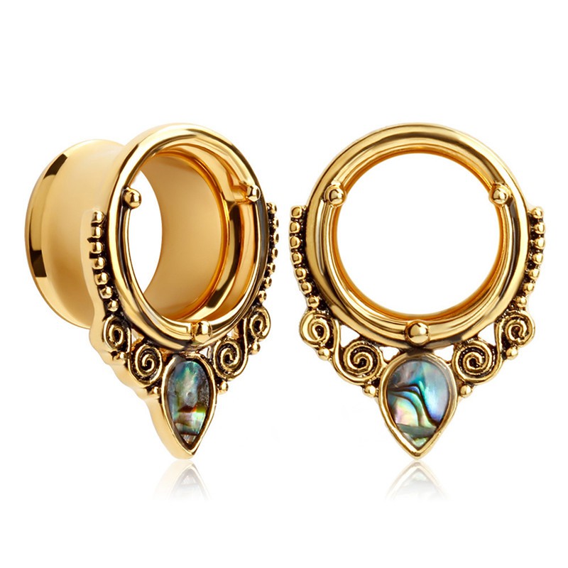 Khuyên nong tai hình vỏ ốc bằng thép không gỉ cá tính