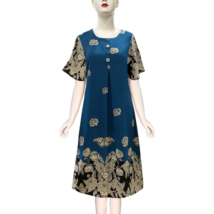 ROMI - Đầm Suông Dự Tiệc Trung Niên Nữ Cao Cấp Nhiều Màu Vải Lụa BigSize Cho Mẹ U40 U50 3345 3346 3336