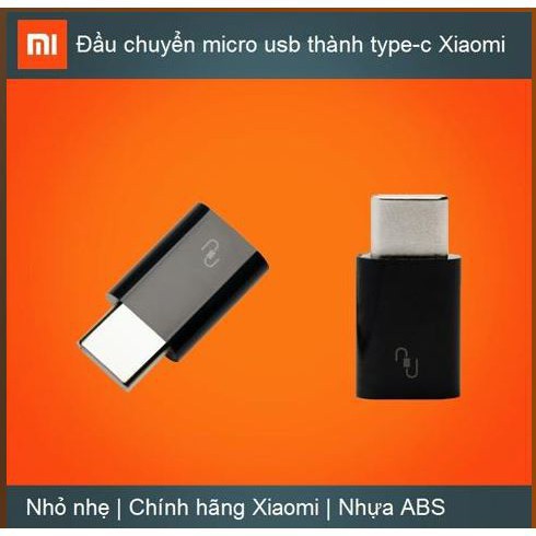 (giá rẻ bất ngờ) (GIÁ SIÊU RẺ) ĐẦU CHUYỂN ĐỔI MINI MICRO USB SANG TYPE-c XIAOMI CHÍNH HÃNG (SHOP YÊU THÍCH) (quá rẻ )