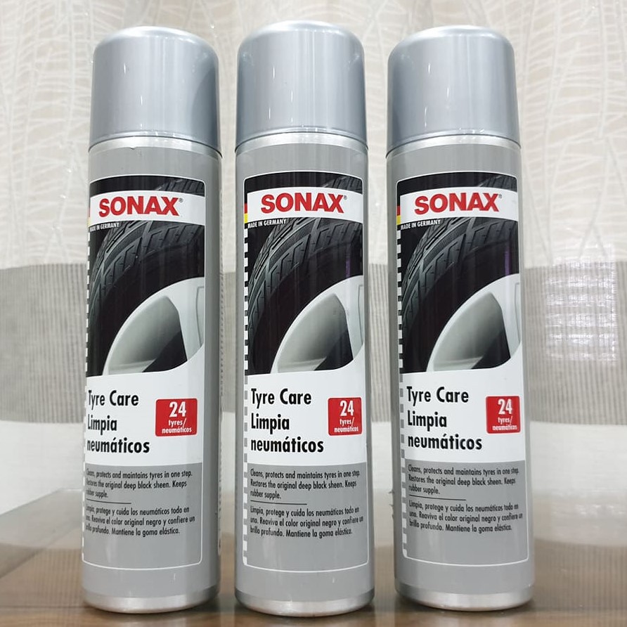 Làm đen bóng, bảo dưỡng lốp xe cao su mềm mại dạng bọt 400ml - Sonax tyre care