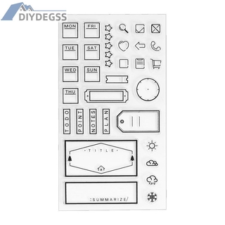 Tem in dấu trang trí silicone trong suốt 12.2"