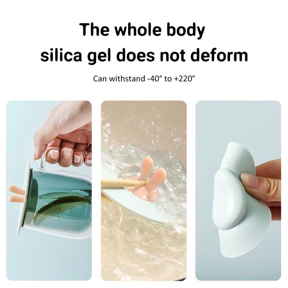 YIYU Nắp Đậy Cốc Nước Chịu Nhiệt Chống Bụi Chống Rò Rỉ Họa Tiết Hoạt Hình Dễ Thương Có Thể Tái