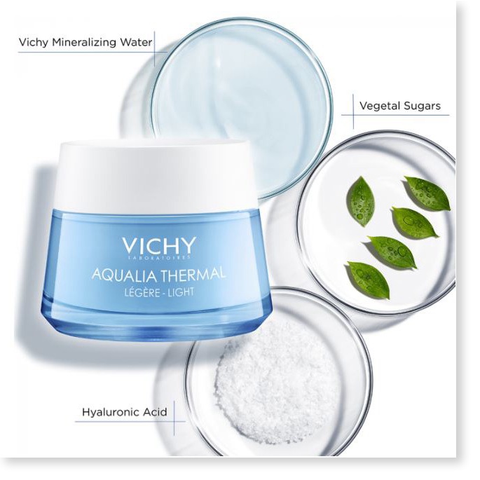 Kem Dưỡng Ẩm, Cấp Nước Cho Da Khô Vichy Aqualia Thermal Cream-Light 50ml