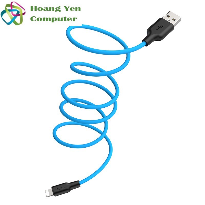 Cáp Sạc Hoco X21 Plus cho IPTablet Dây Silicon Mềm Dẻo Chống Cháy Dài 1M - BH 6 Tháng - Hoàng Yến Computer