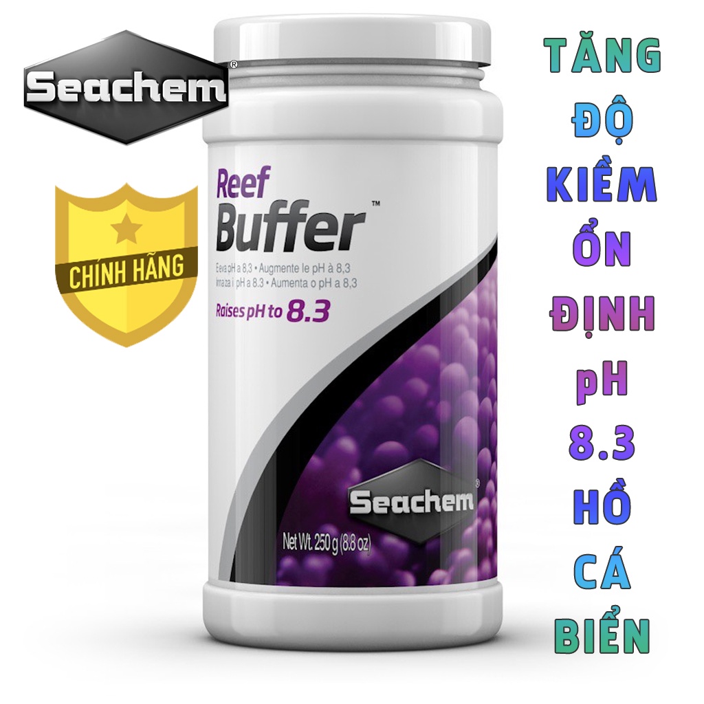 Chất đệm Seachem - Reef Builder ổn định độ kiềm Carbonate và pH 8.3 cho hồ san hô cá biển - Hộp 300 gram