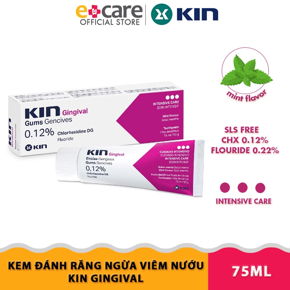 Kem đánh răng Kin Gingival ngăn ngừa viêm nướu 75ml