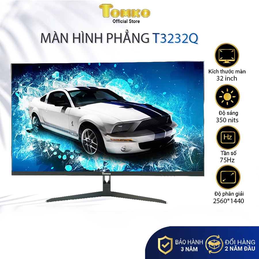 Màn hình máy tính 32 inch 2KTomko T3232Q Tần số quét 75HZ Tấm nền IPS.