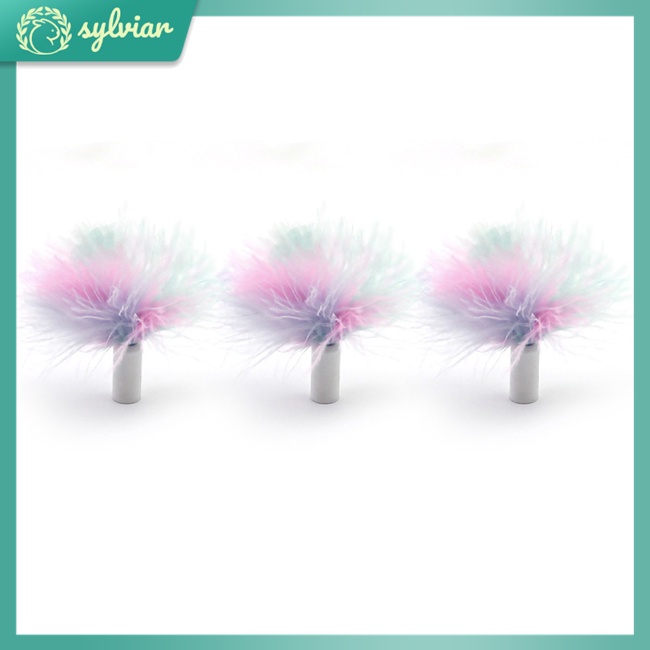 Bộ 3 Cây Lông Vũ Nhiều Màu Sắc Đồ Chơi Tương Tác Cho Mèo