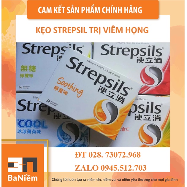 Viên Ngậm Strepsils Nhiều Vị