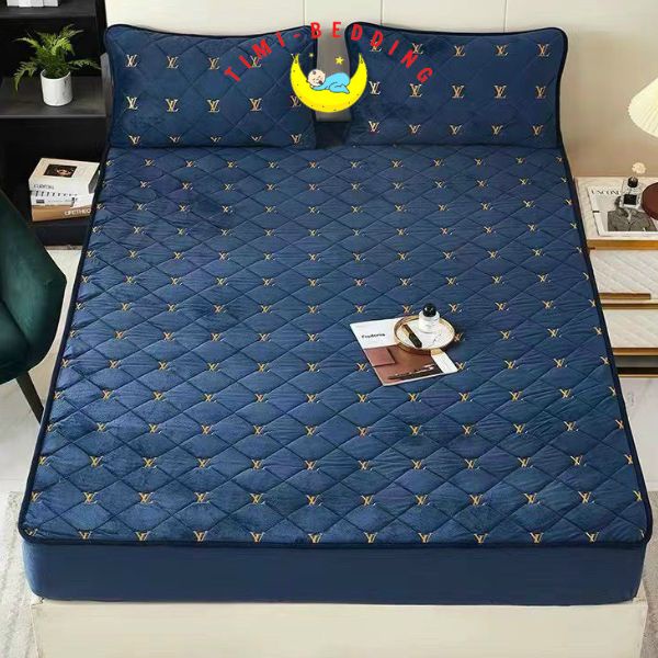 Bộ ga gối nỉ nhung nhập khẩu thương hiệu XL ấm áp, cao cấp và sang trọng - Timibedding