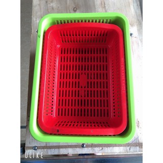 [ BÁN SỈ ] Rổ nhựa vuông 22.9x16.8x6.5cm