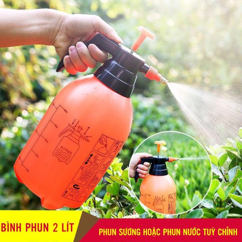 Bình xịt phun sương tưới cây cao cấp 3L 2L - Bình áp suất nén khí mẫu mới 3 Lít 2 Lít - Có khoá giữ