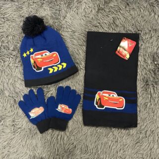 Set khăn mũ len bé trai bé gái Disney