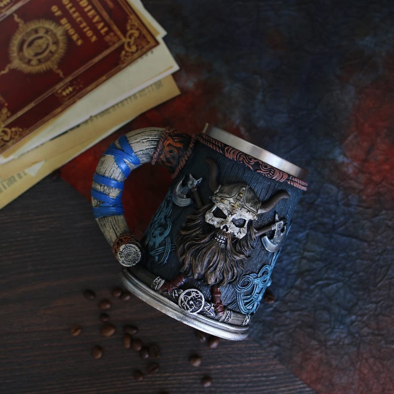 Cốc Uống Bia Sức Chứa Lớn Phong Cách Viking Sáng Tạo